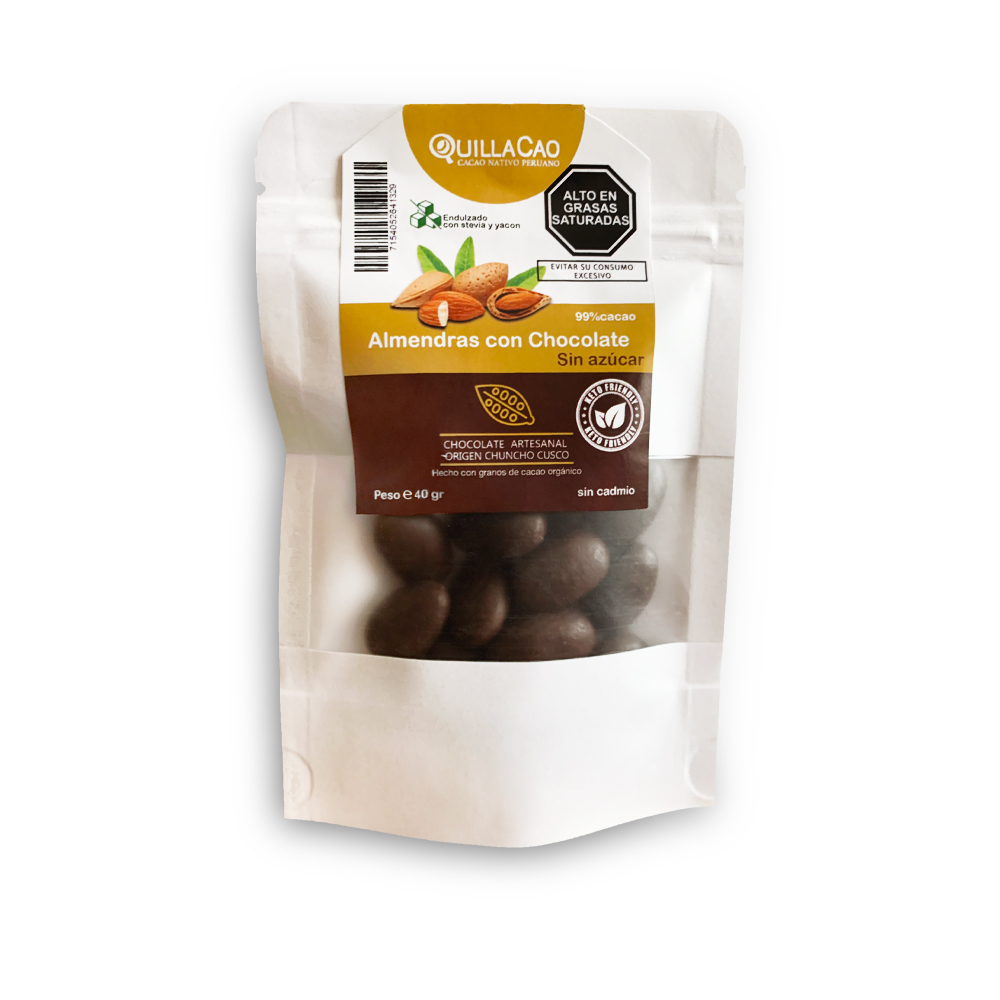 Almendras c ChocoStevia x 40 gr