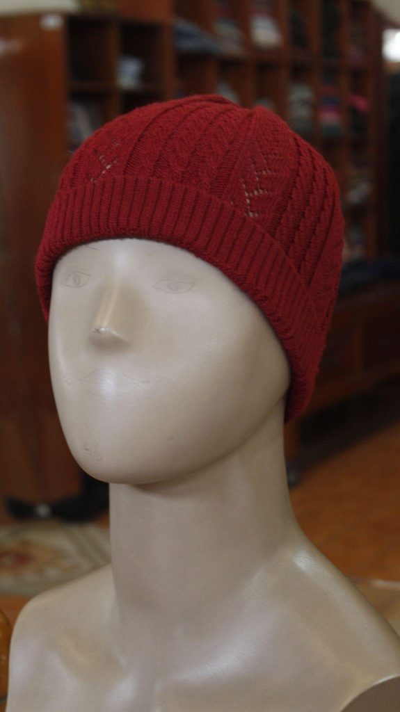 Gorro hombre alpaca rojo Mon Repos